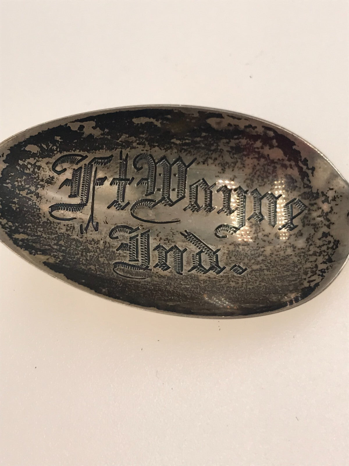Fort Wayne Indiana Sterling Silver 20.2g 5.75” Souvenir Spoon