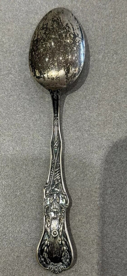 St Joesph Missouri Auditorium Sterling Silver 5 3/8" Vintage Souvenir Spoon 18.3
