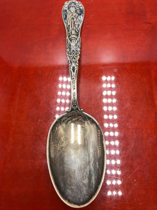 TIFFANY & CO. STERLING SILVER STATUE OF LIBERTY NEW YORK SOUVENIR SPOON 32.9G