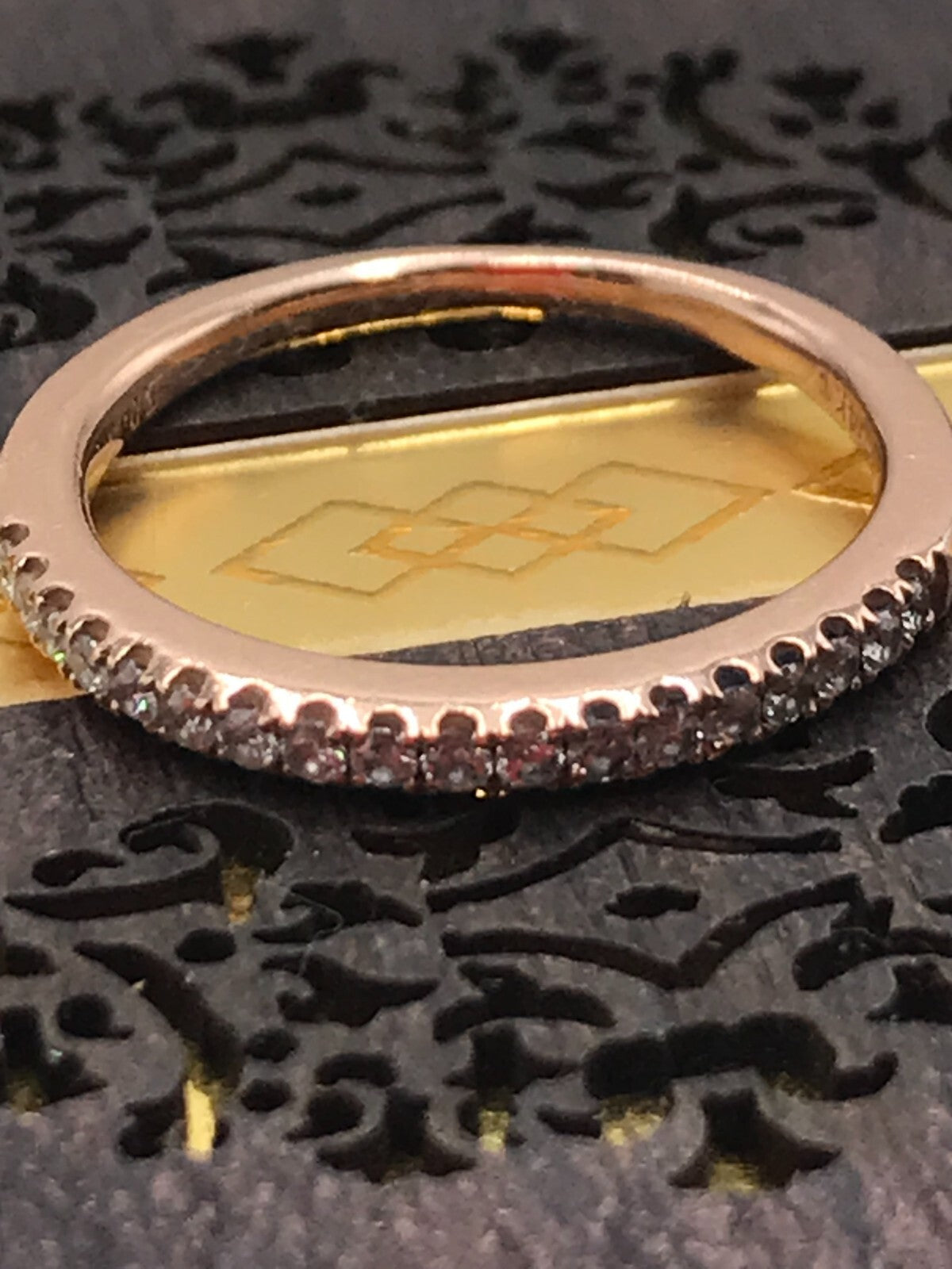 Bridal Engagement 14K Rose Gold Wedding Set 2 ct TDW Size 6.25 J-K SI1 SI2