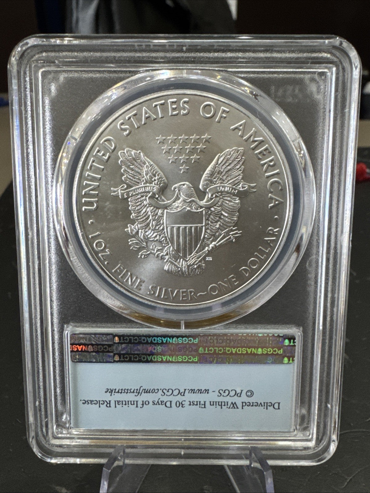 2020 P $1 PCGS MS69 Silver Eagle-Emergency Issue, First Strike Coin