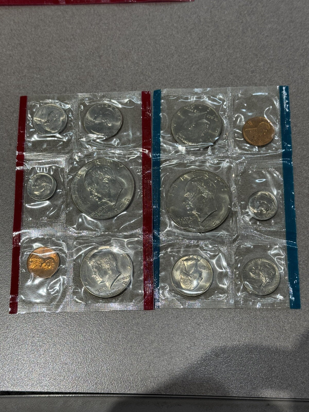 1978 2 Sets P-D  U.S. PROOF SET 12 COINS TOTAL Toned !!