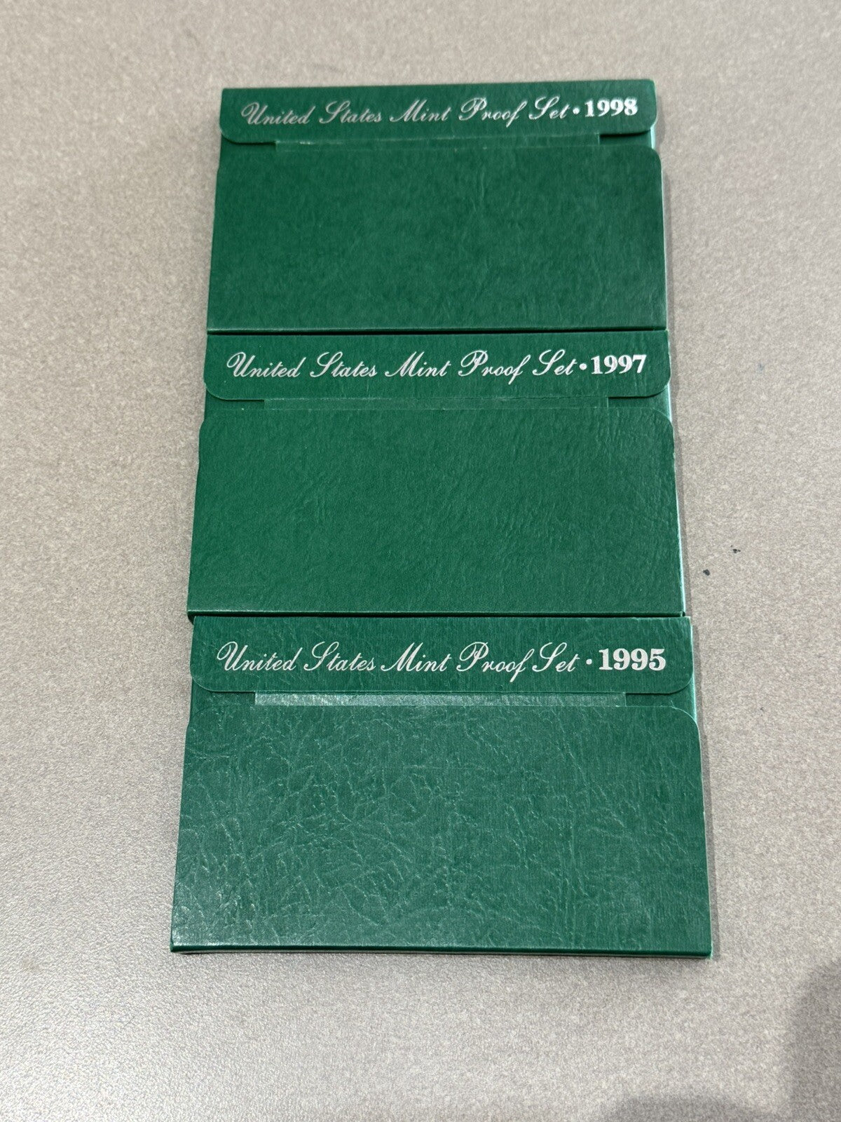 1995,1997,1998 PROOF SETS OGP WITH COA COMPLETE