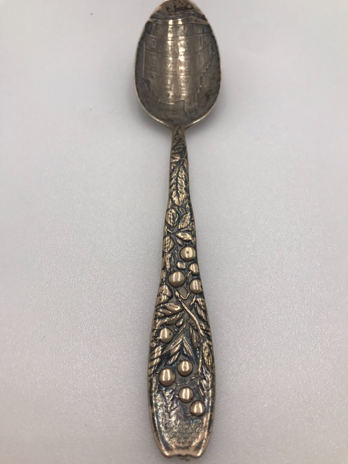 Antique A. Stowell & Co.  engraved sterling spoon 5 3/4" 23.3g
