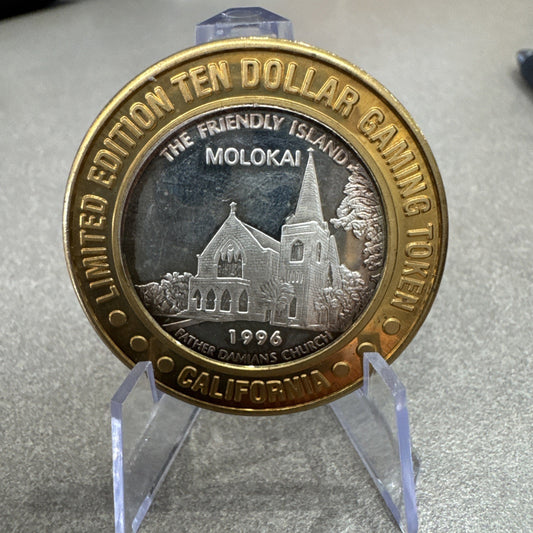 Boyd's Calilfornia Hotel Hawaii The Friendliest Island Molokai $10 Gaming Toned