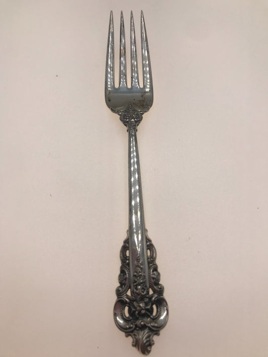 WALLACE GRAND BAROQUE STERLING SILVER SALAD FORK 6.5" 43.3g