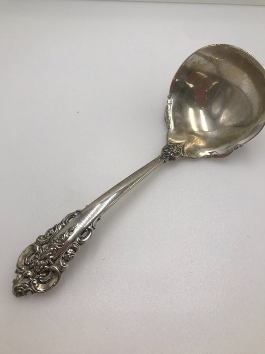 Wallace Grand Baroque Sterling Silver Serving Spoon 6.25 inches 79.9g
