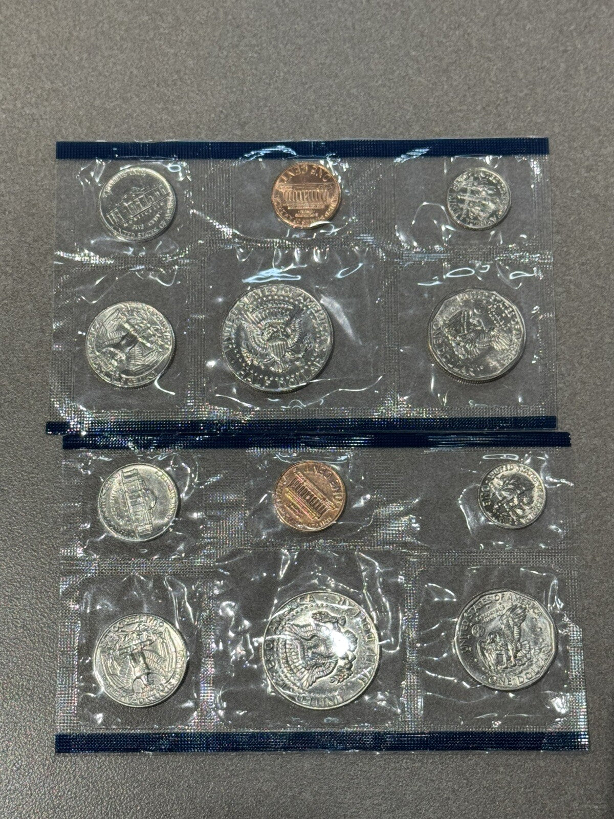 2) 1981 United States Mint Set In Cellophane Stunning Coins