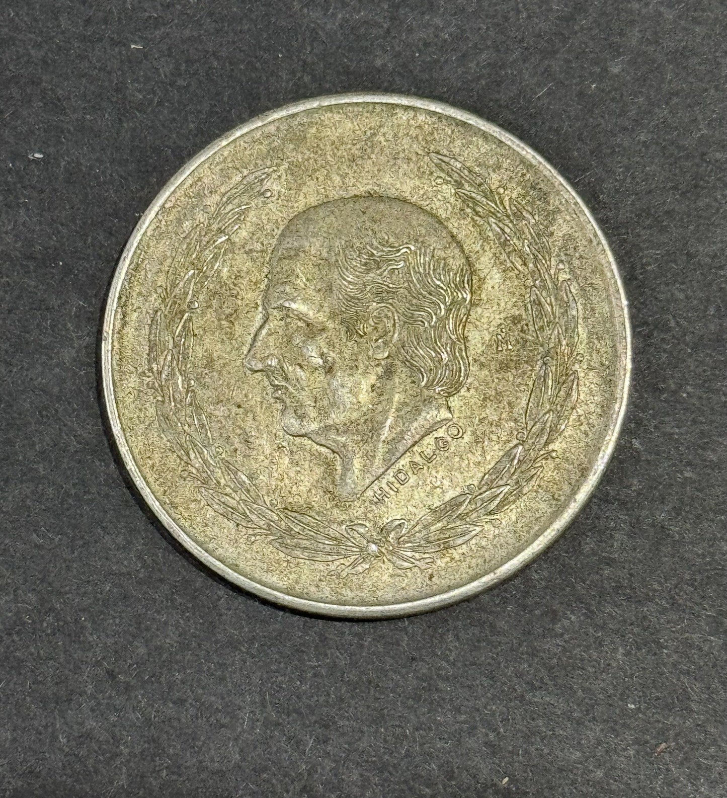 CINCO PESO .72 % SILVER MEXICAN COIN 1951 HILDAGO