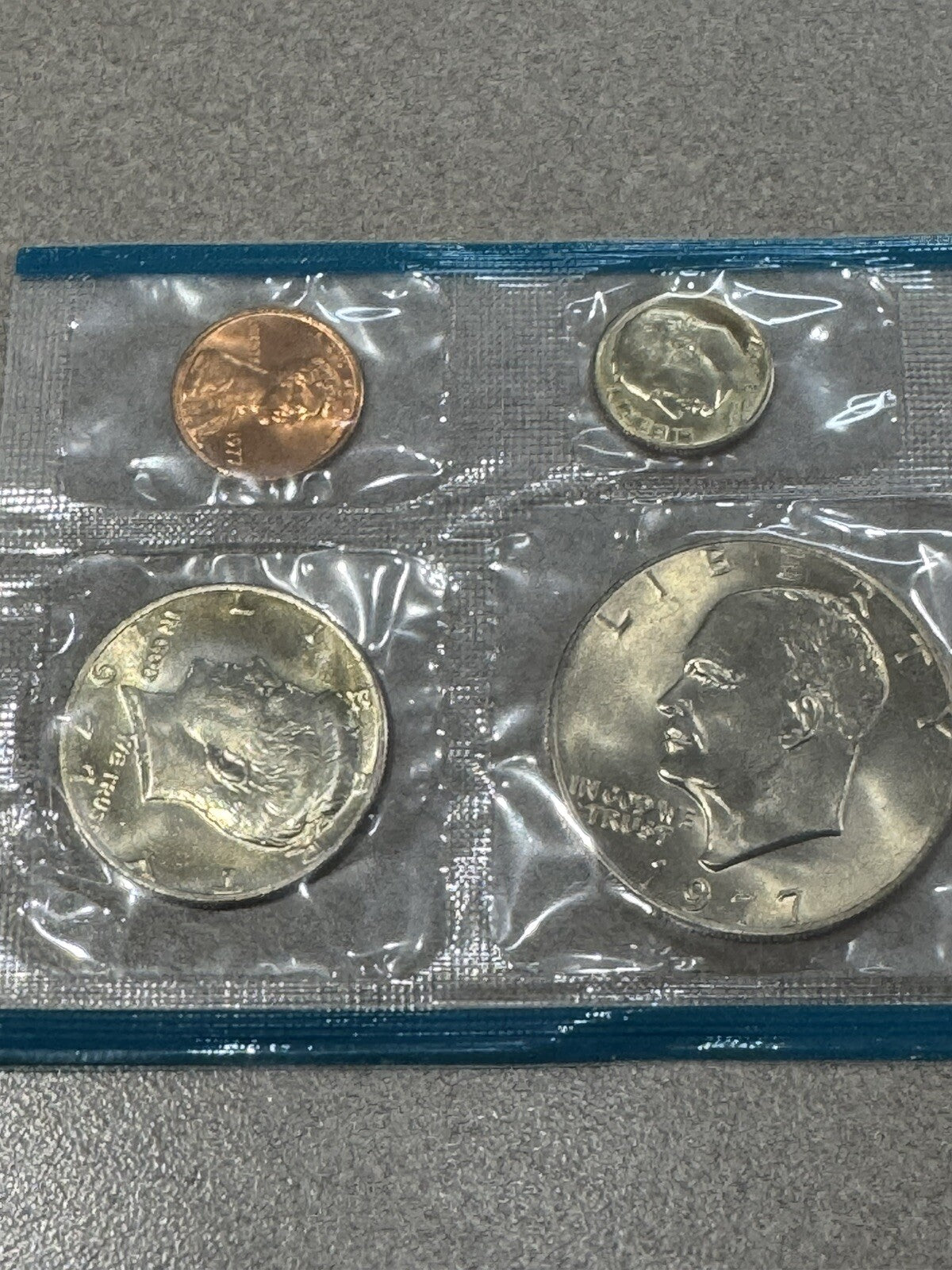 1977 Uncirculated Coin Set 12 Coins Nicely Toned P-D