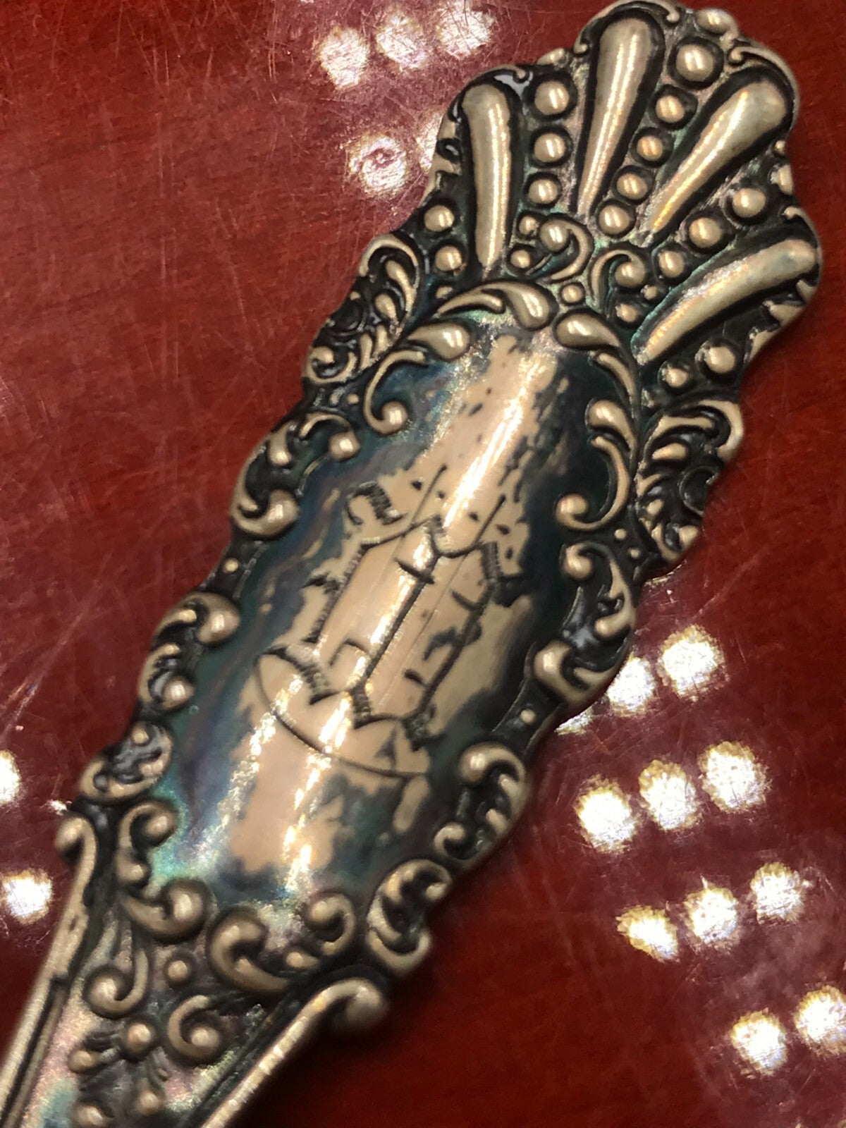 Antique Anderson County Court House Garnett, KS Silver Spoon 5.25" 14.2g