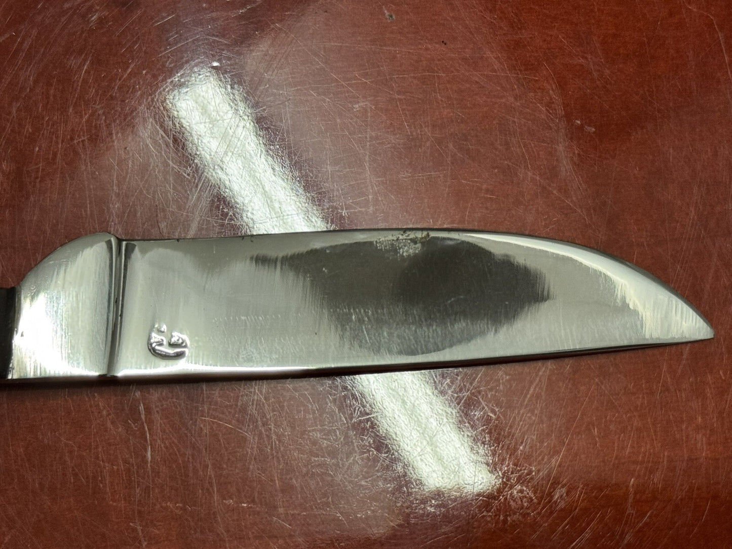 FIXED BLADE  KNIFE WITH STAINLESS BLADE & LEATHER SHEATH