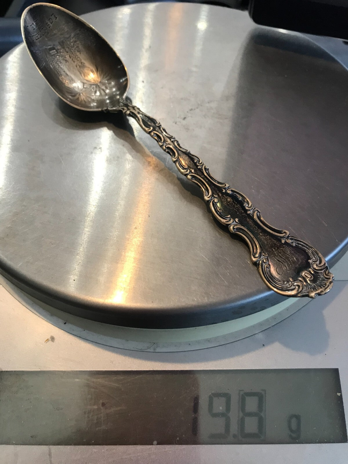 Sterling Silver City of Angels Los Angeles Montgomery Bros Spoon 19.8g 5 3/4"