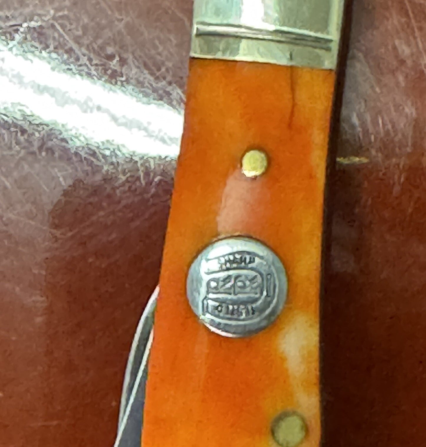 ROUGH RIDER RR107 BROWN BONE 2 BLADE POCKETKNIFE