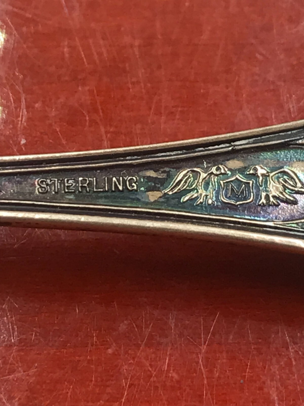 AERIAL BRIDGE DULUTH MINNESOTA STERLING SILVER SOUVENIR SPOON 13.2g 5" TONED
