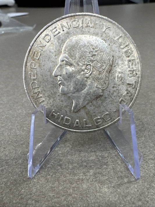 Mexico Estados Unidos Mexicanos HILDAGO 5 Pesos 1956 Mo  Mexico 72% Silver