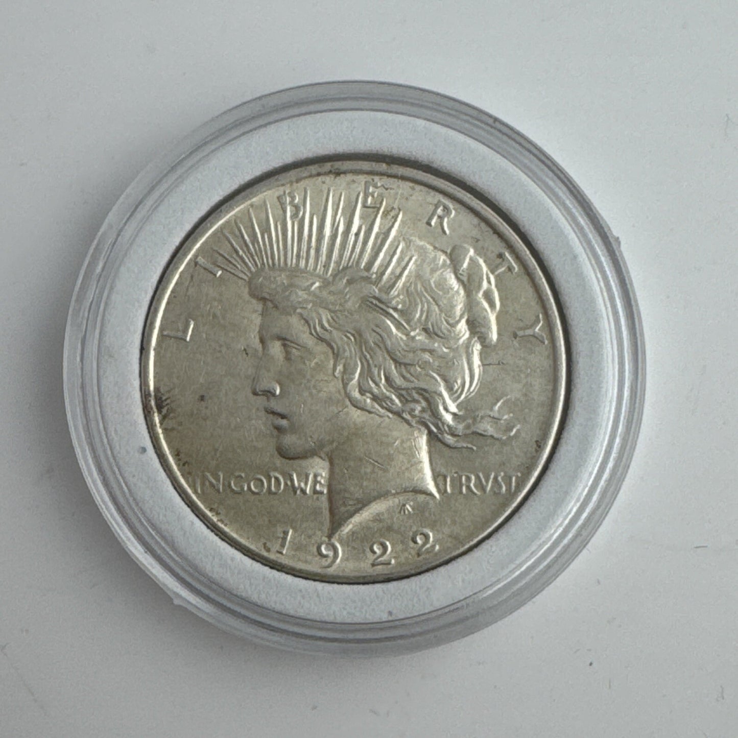 1922 Peace Dollar Sharp Details Great Luster Sharp Coin Beautiful *
