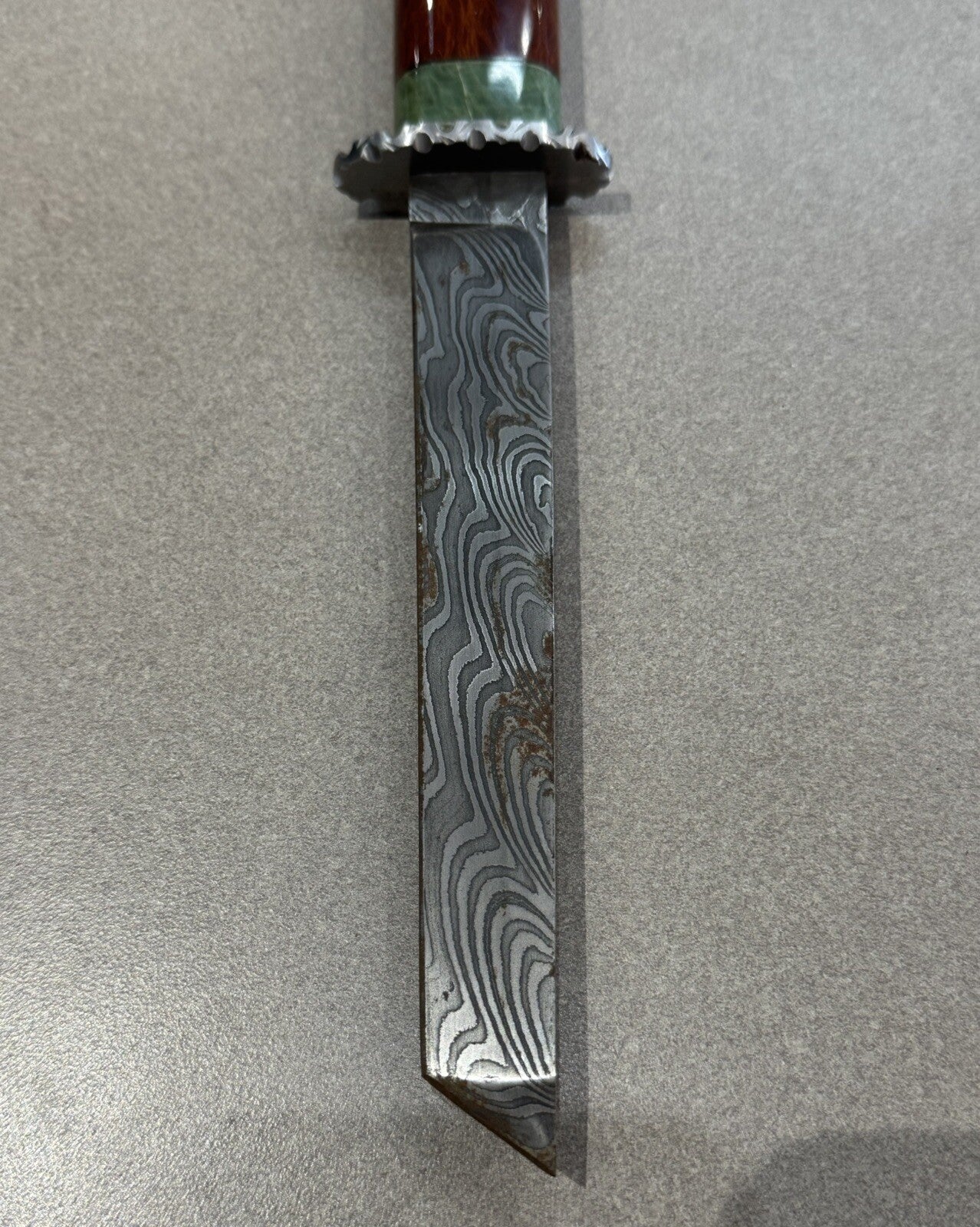 STEEL 7”  HUNTING KNIVE  12” OVERALL SIZE SWORD STYLE SHEATH