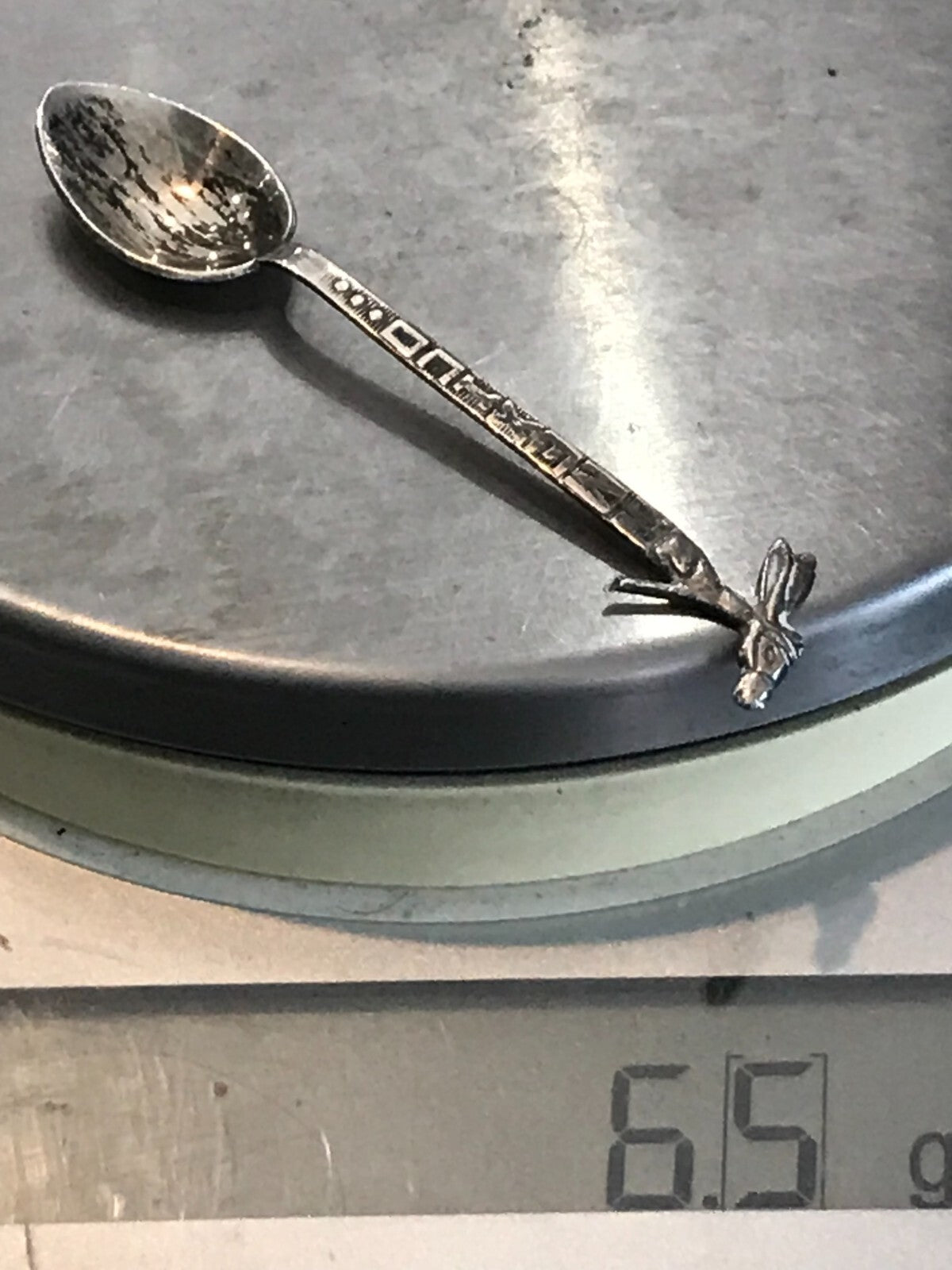 VTG Sterling Silver Mexico Sterling Souvenir Donkey Spoon - 3.5" 7.3g