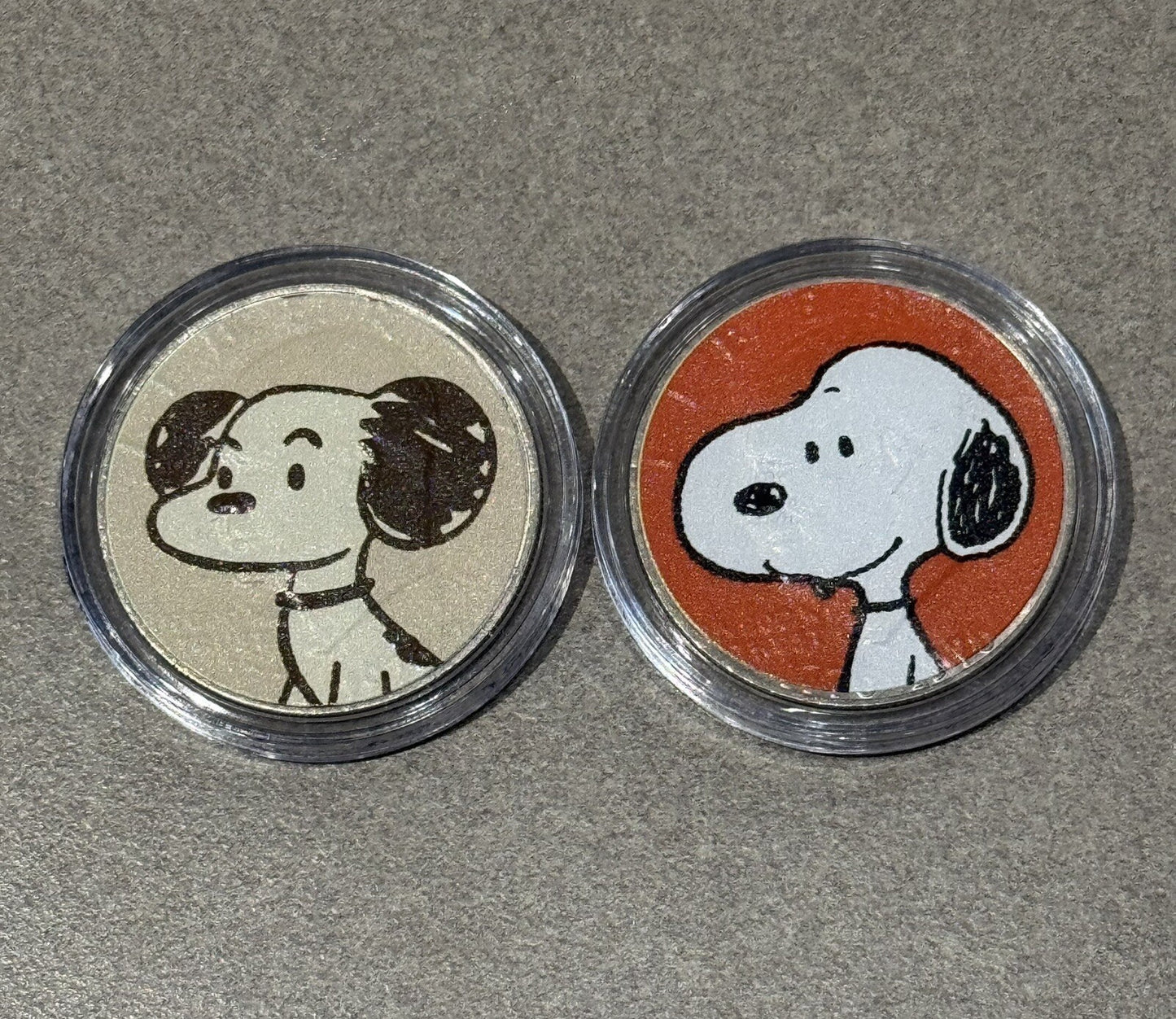 2011 NINE COIN PEANUTS MERRIK COLORIZED COIN COLLECTION WITH COA