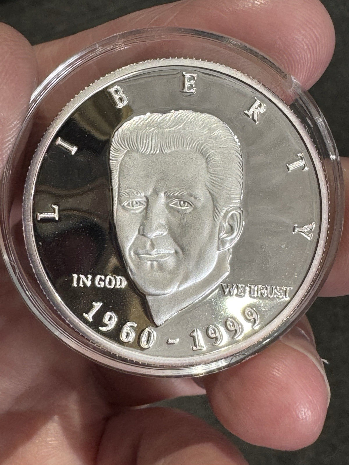 1960-1999 John F Kennedy Jr USA Salutes You .999 1 oz Silver RARE LOW MINTAGE !