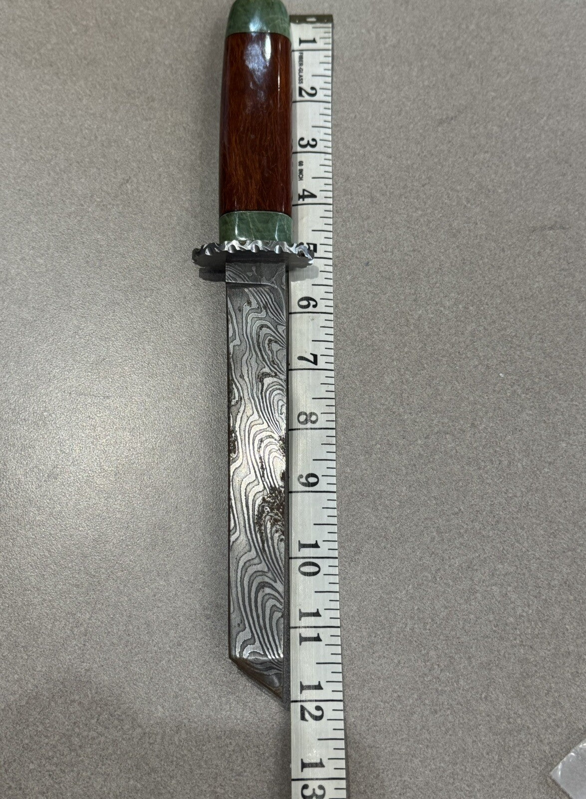 STEEL 7”  HUNTING KNIVE  12” OVERALL SIZE SWORD STYLE SHEATH