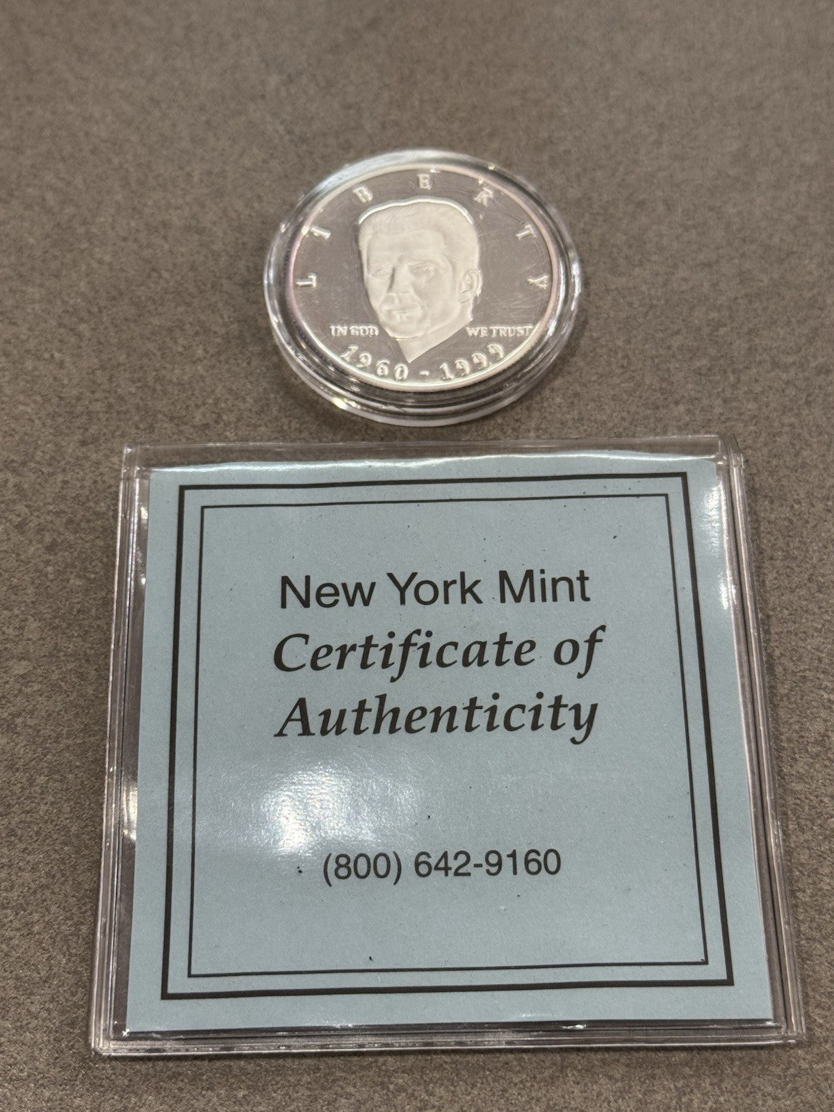 1960-1999 John F Kennedy Jr USA Salutes You .999 1 oz Silver RARE LOW MINTAGE !