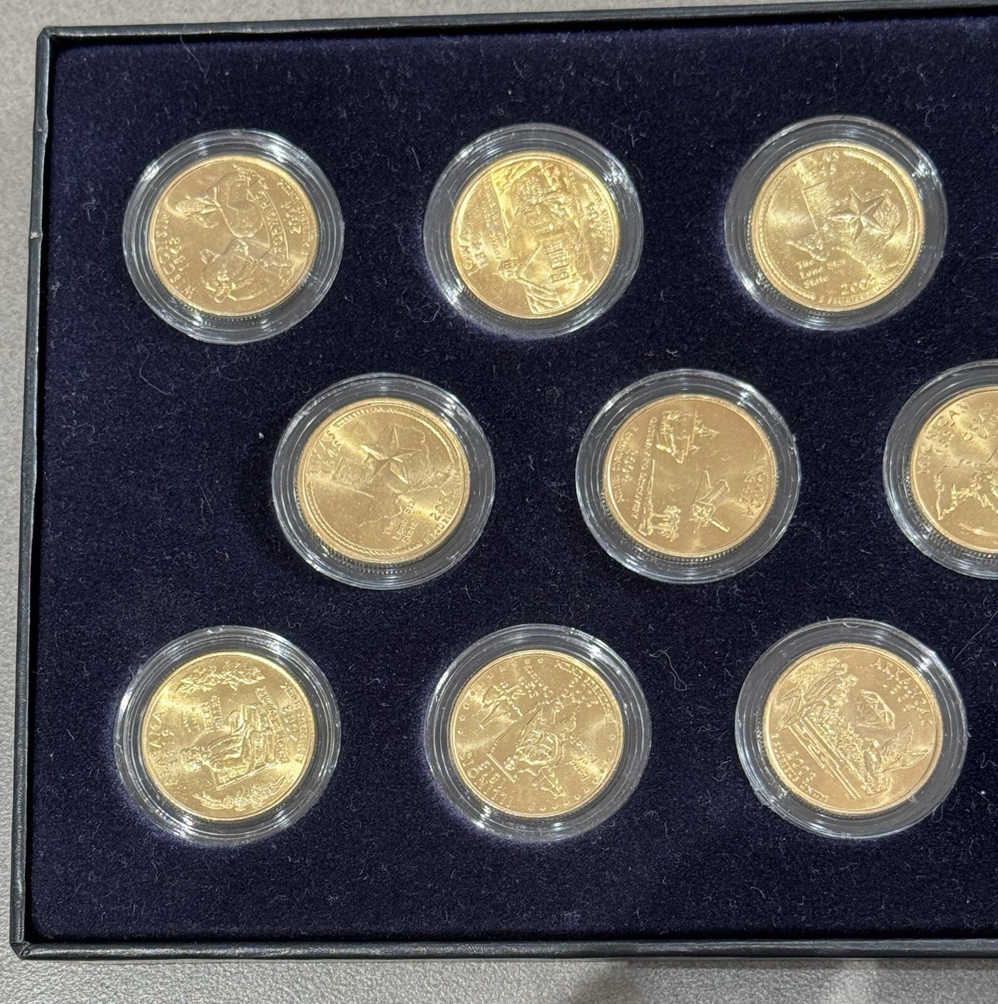 2003-2004 24kt Gold Plated US Mint State Quarters Set in Box
