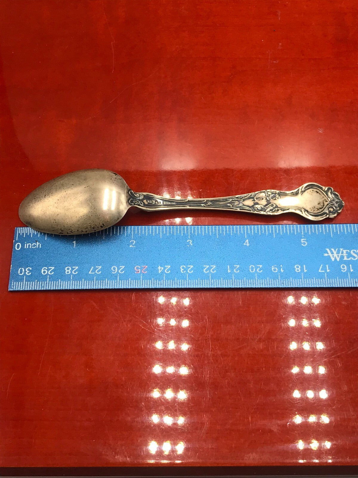 Antique RW&S Wallace Oldest Building in Ohio At Marrieta Sterling Silver Spoon
