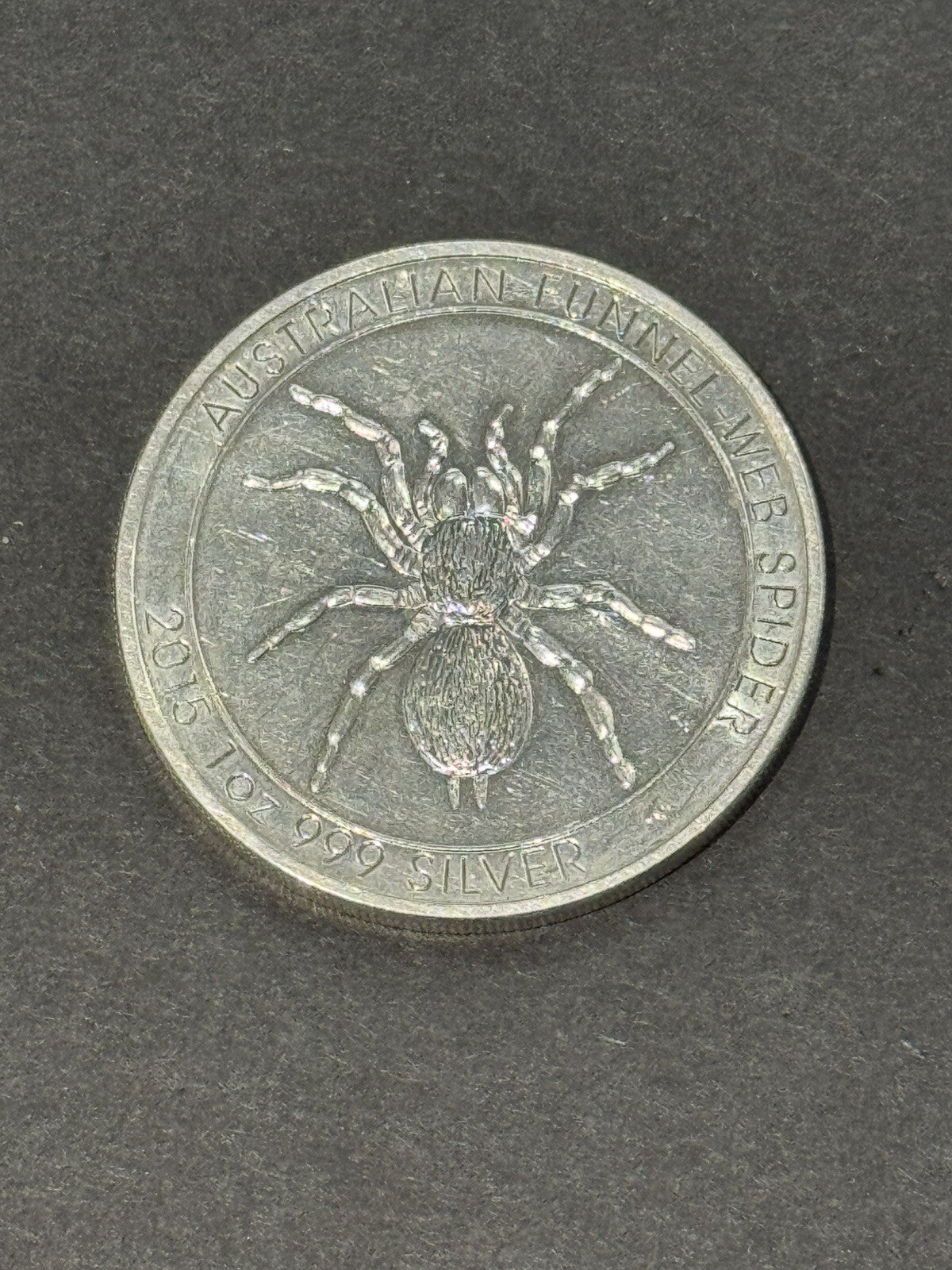 2015 Australian Funnel-Web Spider 1 oz  .999 Fine Silver Coin