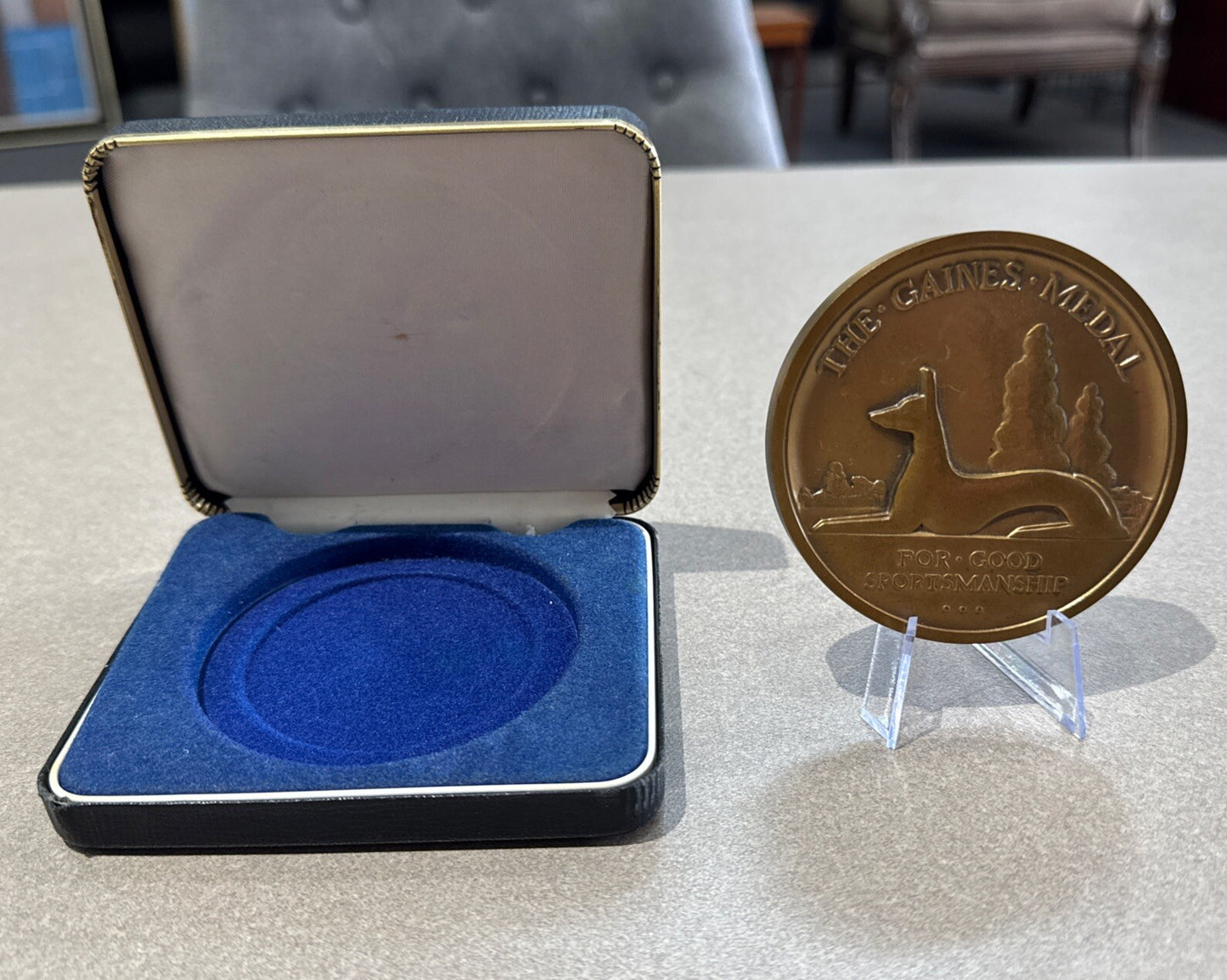 1993 Garden State WEIMARANER CLUB Gaines Bronze Medal Good Sportsmanship in Case