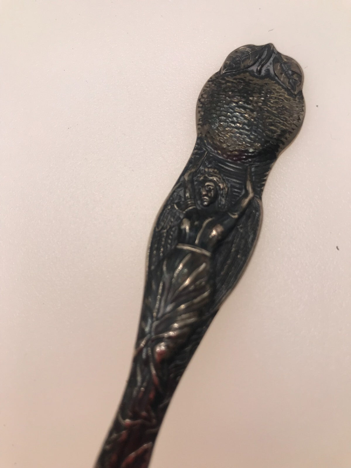 Antique Escondido California vintage souvenir sterling spoon 28.5g 5 3/4"