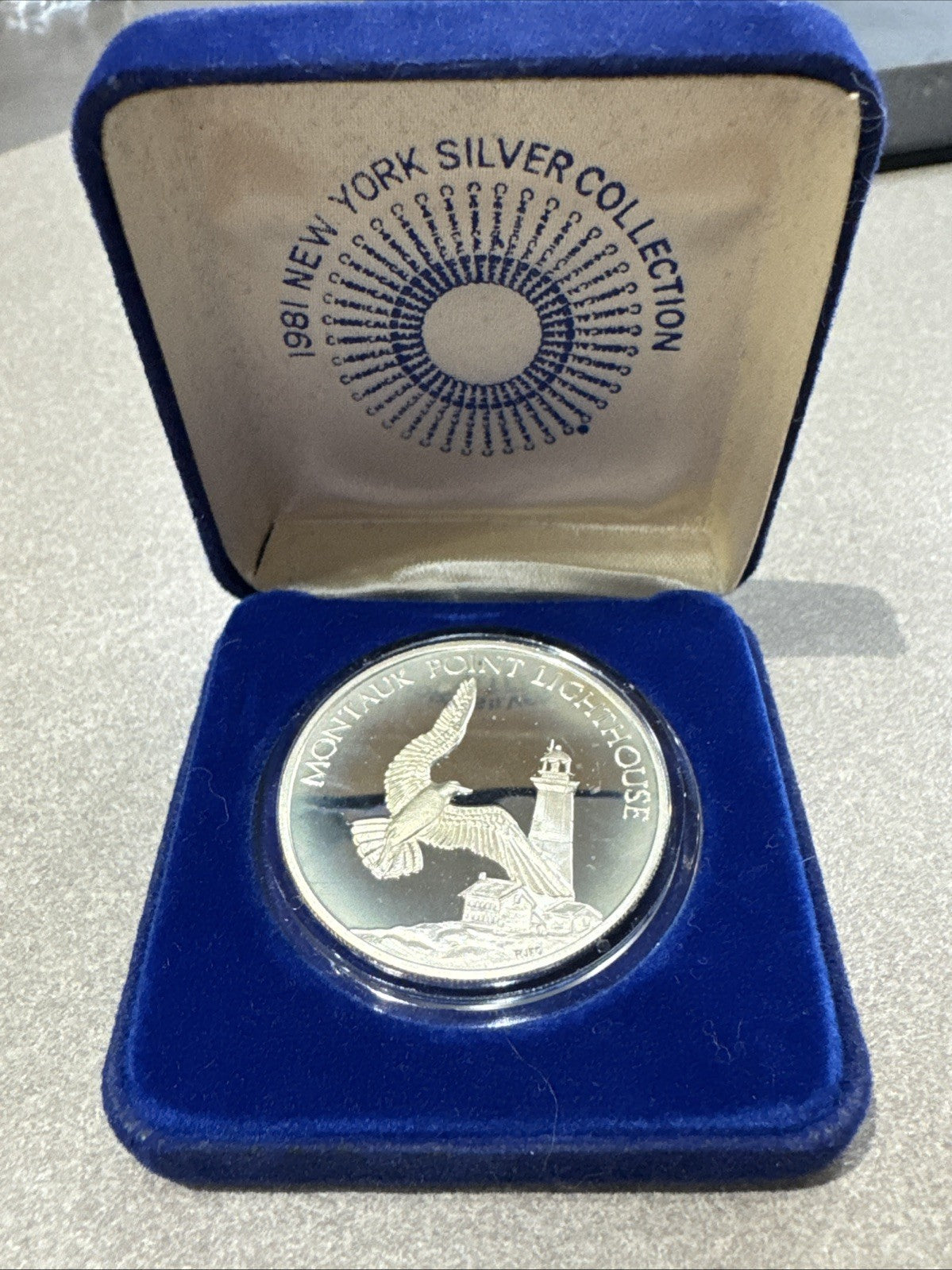 1981 Montauk Point NY Silver Collection 3/4 Troy oz Silver Sterling Coin