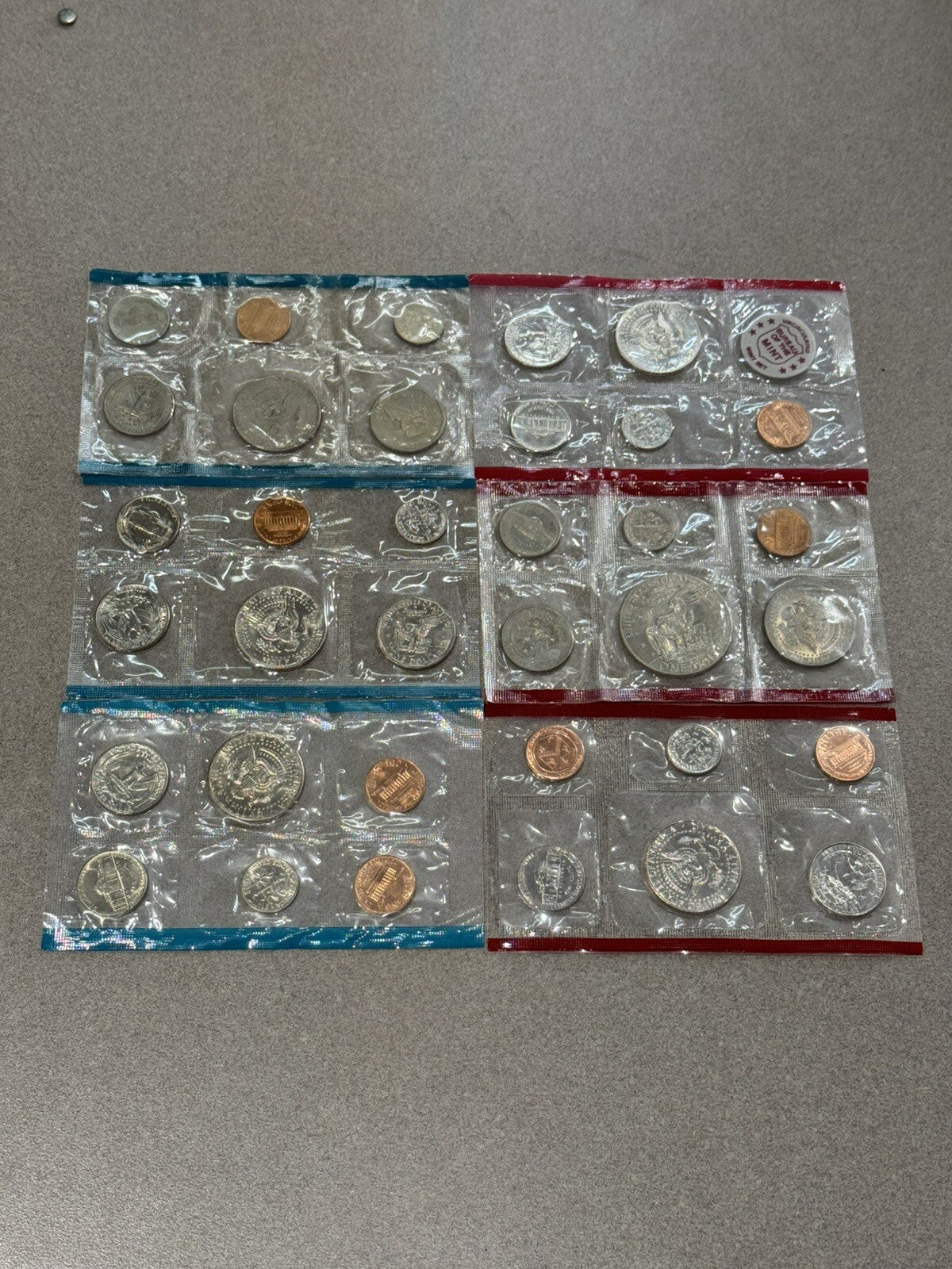 1972,80,79,98,7772 Uncirculated Coin Sets U.S Mint Mixed Years P&D