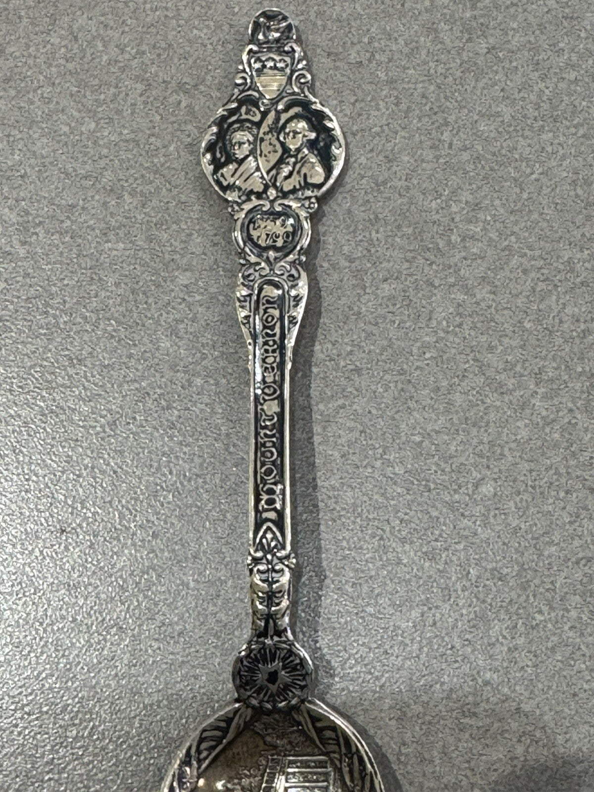 Sterling Silver Spoon Mount Vernon George Washington Antique 31.grams 6”