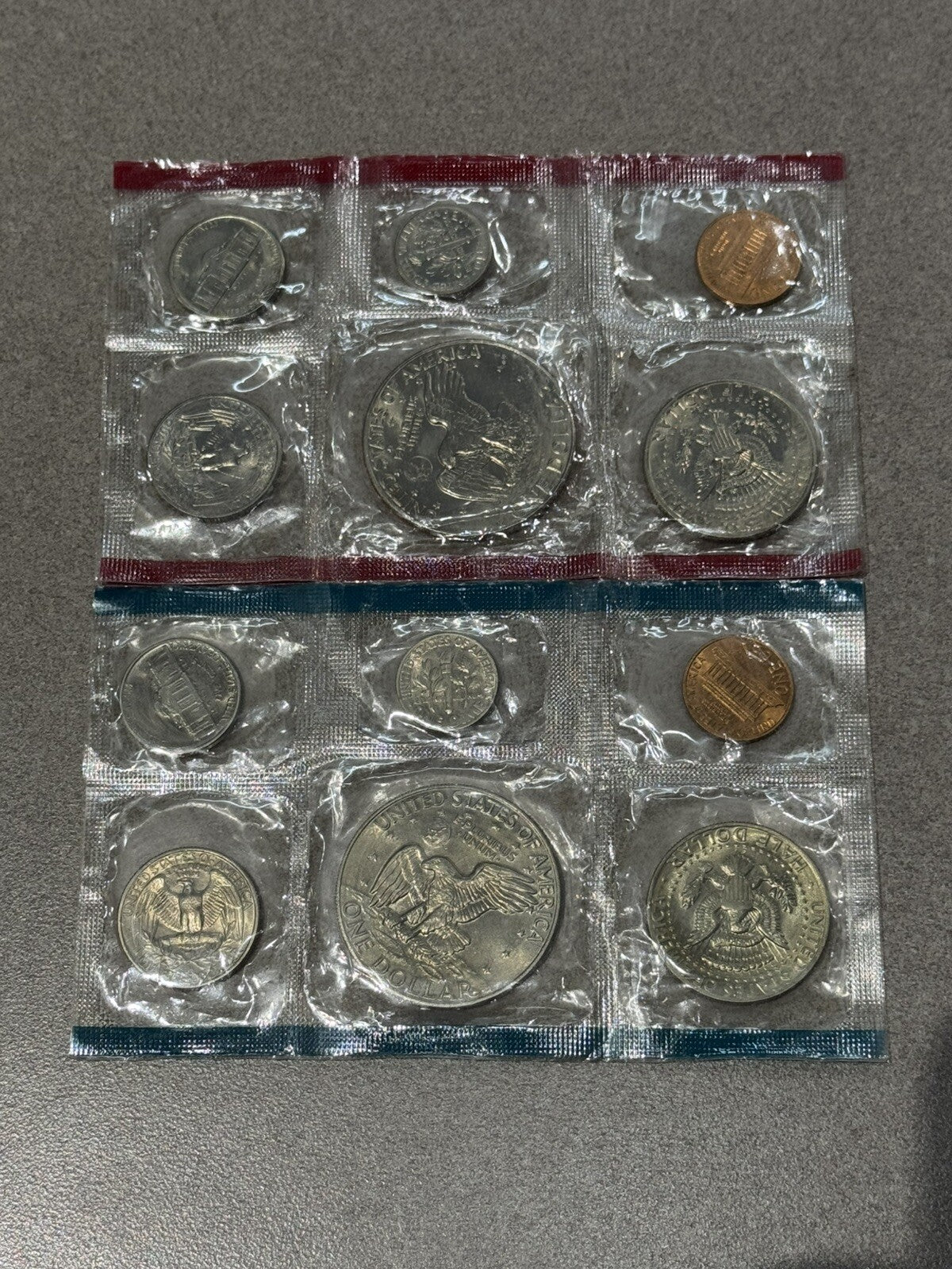 1977 Uncirculated Coin Set 12 Coins Nicely Toned P-D
