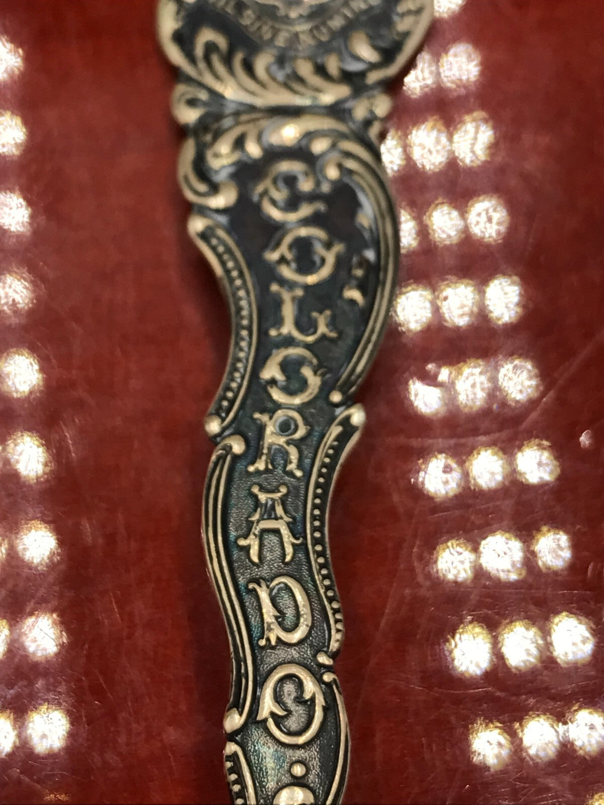 Boulder Colorado personalized sterling silver spoon 5.5" 22.6g