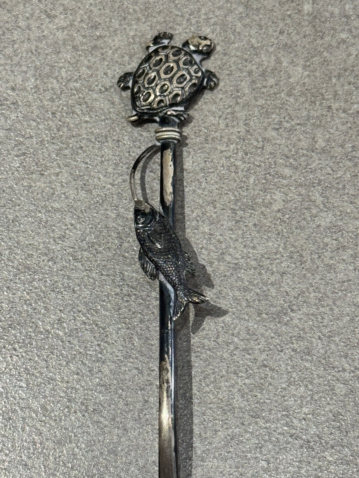 Antique 925 Sterling Silver Old Orchard Maine Souvenir Spoon 9.4 Gr 4”