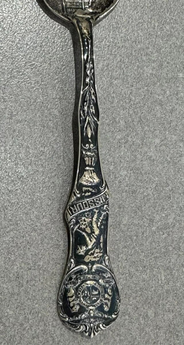 St Joesph Missouri Auditorium Sterling Silver 5 3/8" Vintage Souvenir Spoon 18.3