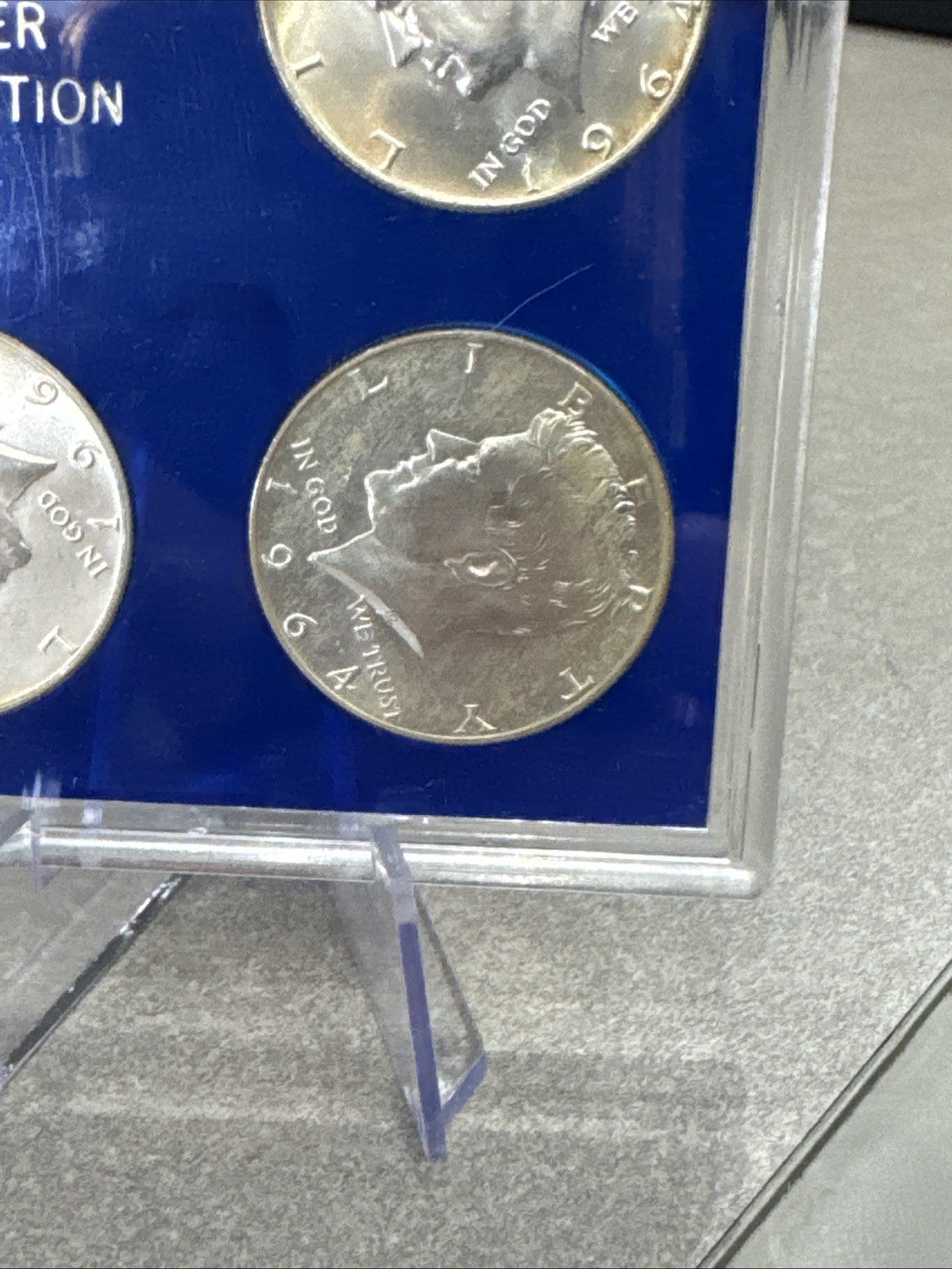 Lot Of 3 (Three) 1964 Kennedy Half Dollars  90% Silver In Case