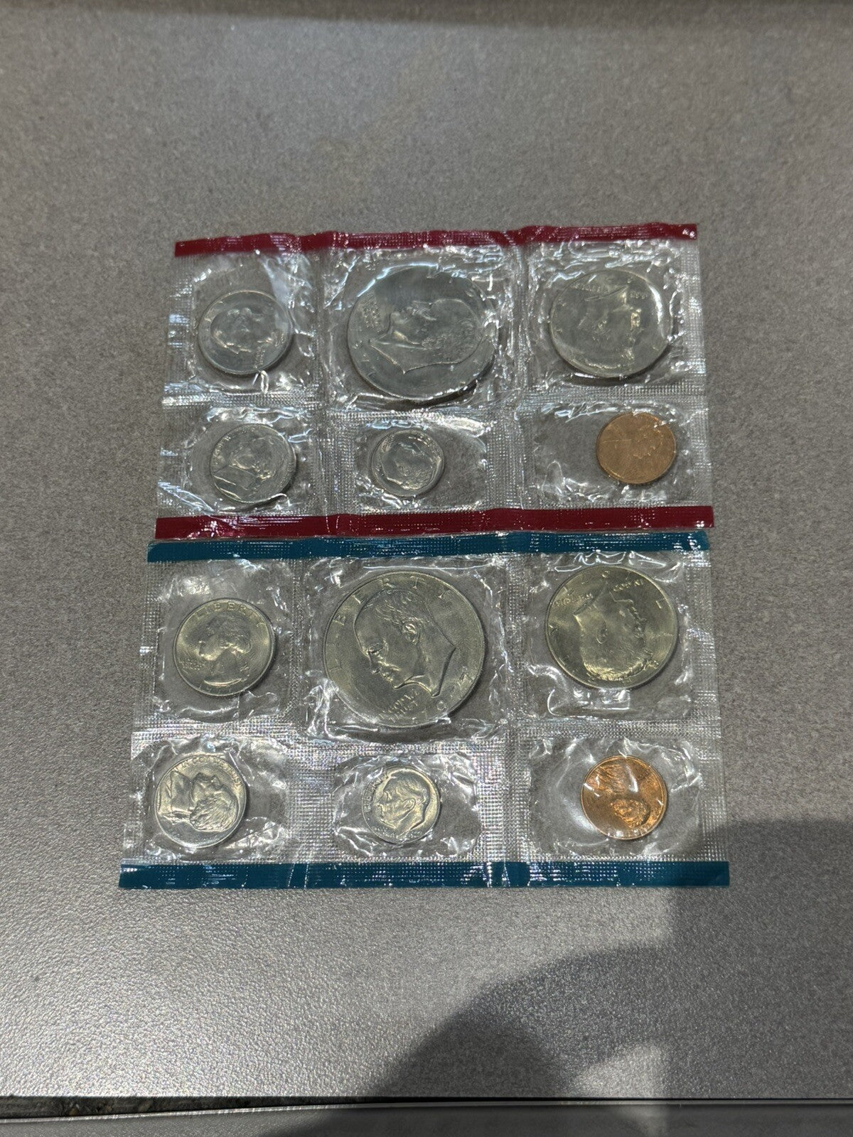 1977 Uncirculated Coin Set 12 Coins Nicely Toned P-D