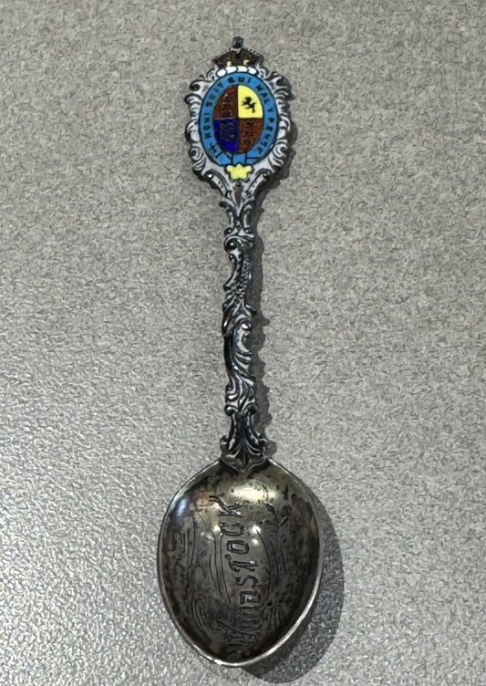 Vintage Sterling Silver Souvenir Spoon Woodstock 13.1 Grams 4”