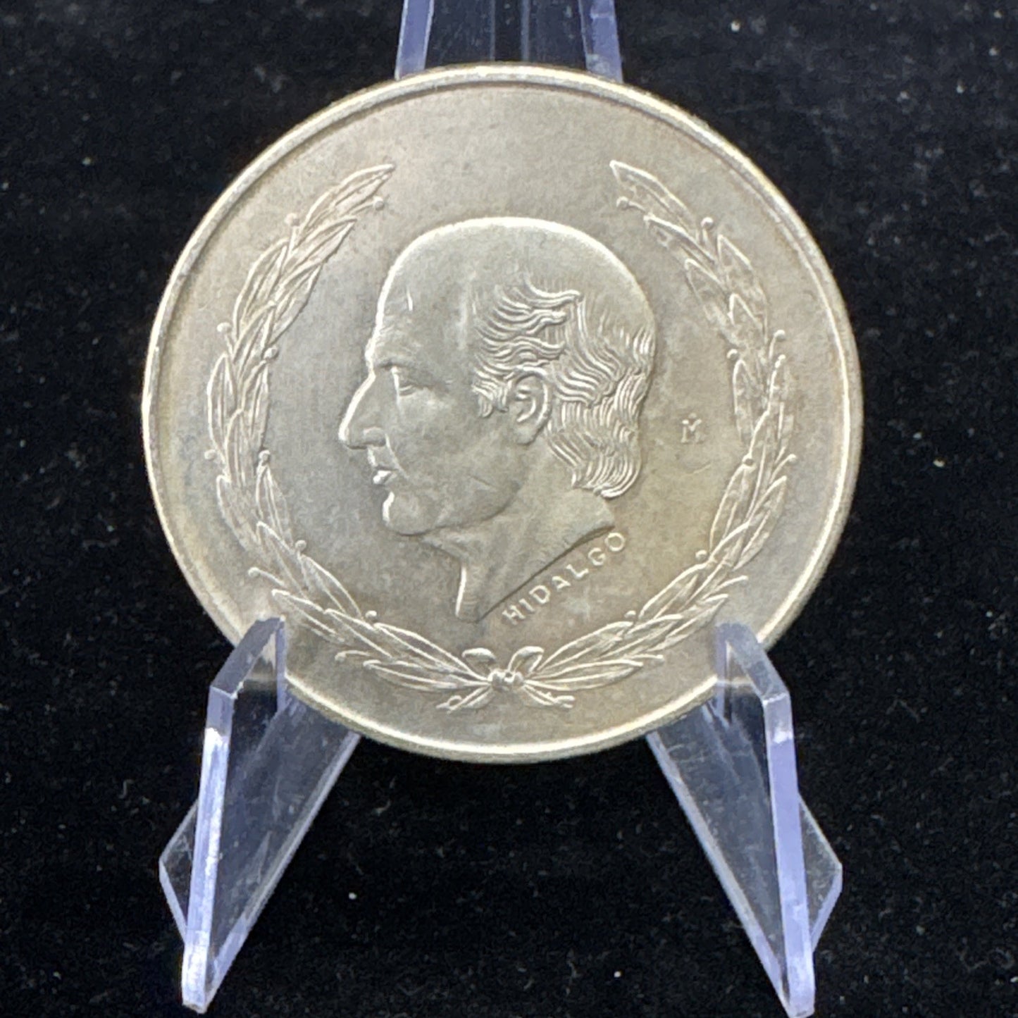 1951 SIlver Coin - Mexico Hidalgo Cinco 5 Pesos Ley .720 Silver Coin