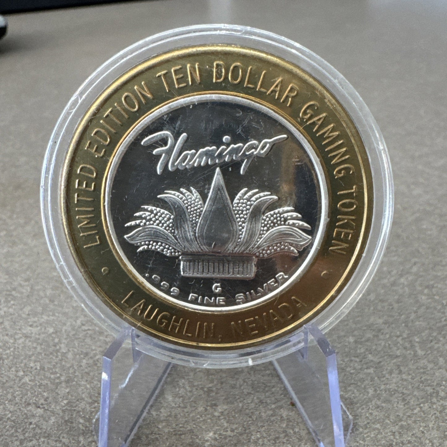 2002 Flamingo Casino Flag Silver Strike Laughlin NV