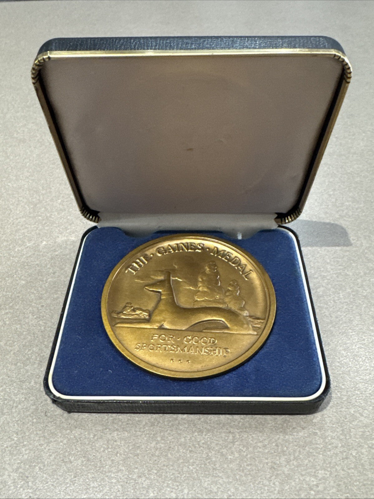 1993 Garden State WEIMARANER CLUB Gaines Bronze Medal Good Sportsmanship in Case