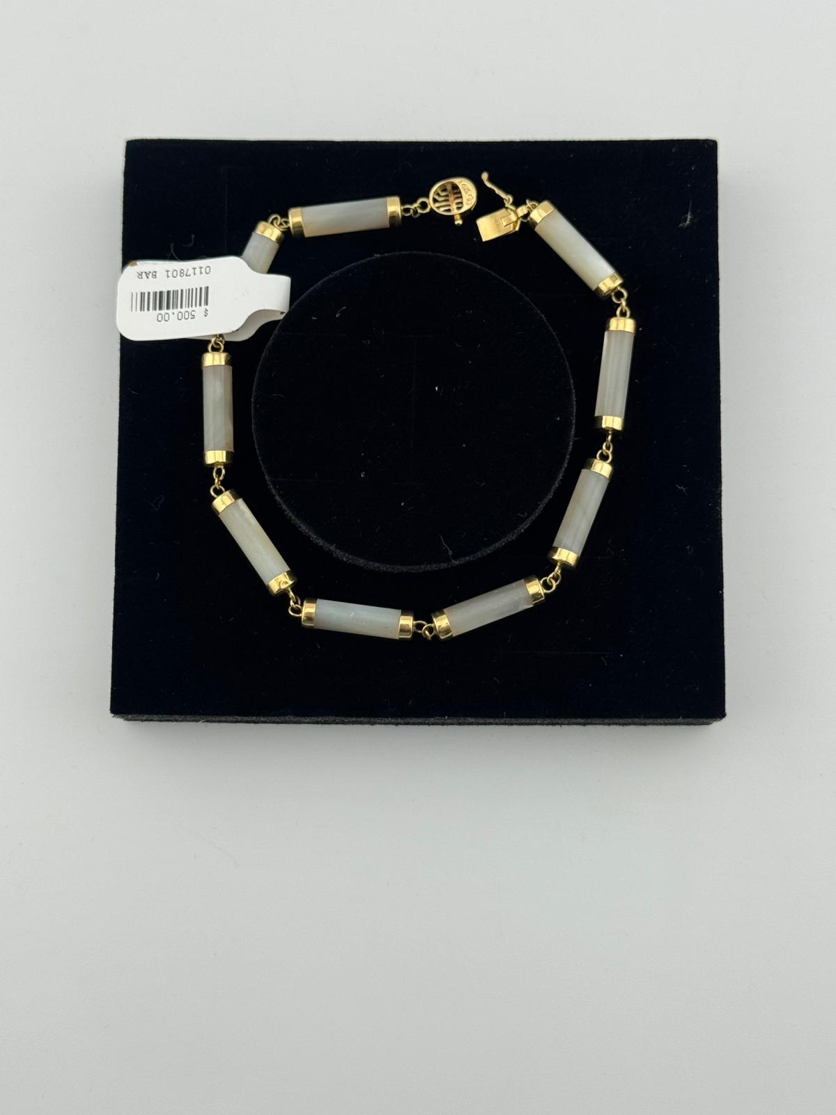 Jade Gold Bracelet