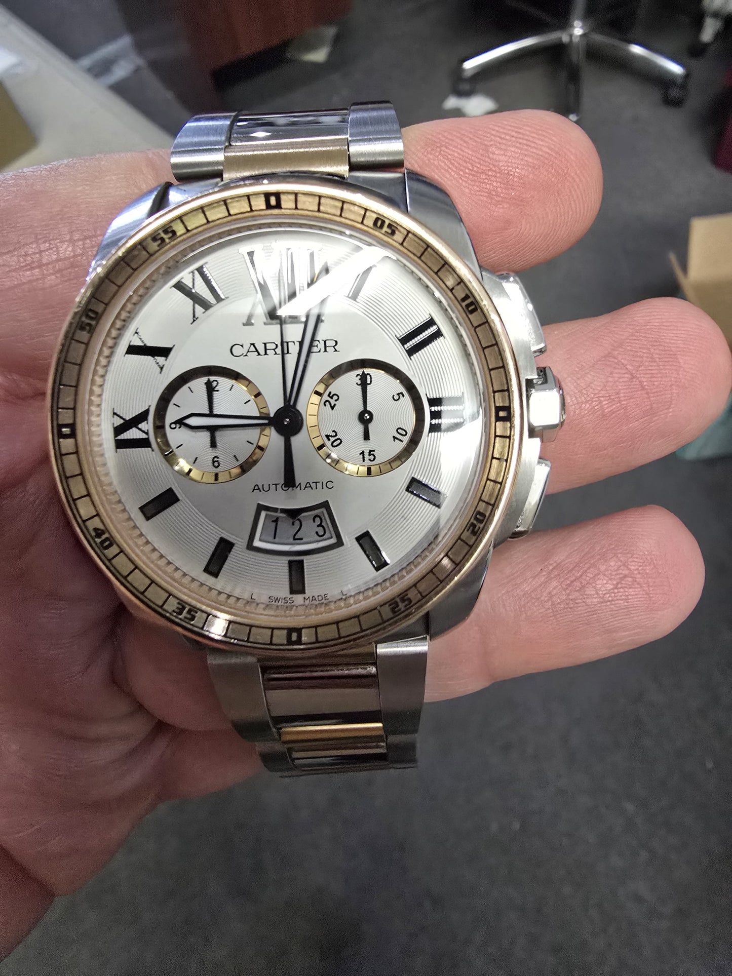 Cartier XL Two Tone Watch