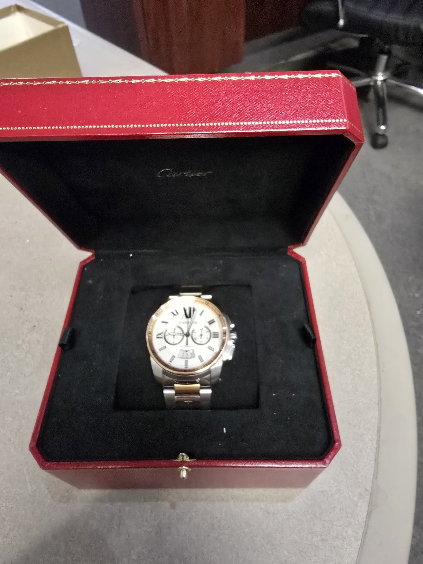 Cartier XL Two Tone Watch