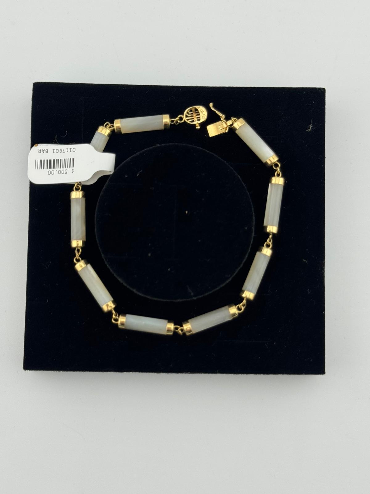 Jade Gold Bracelet