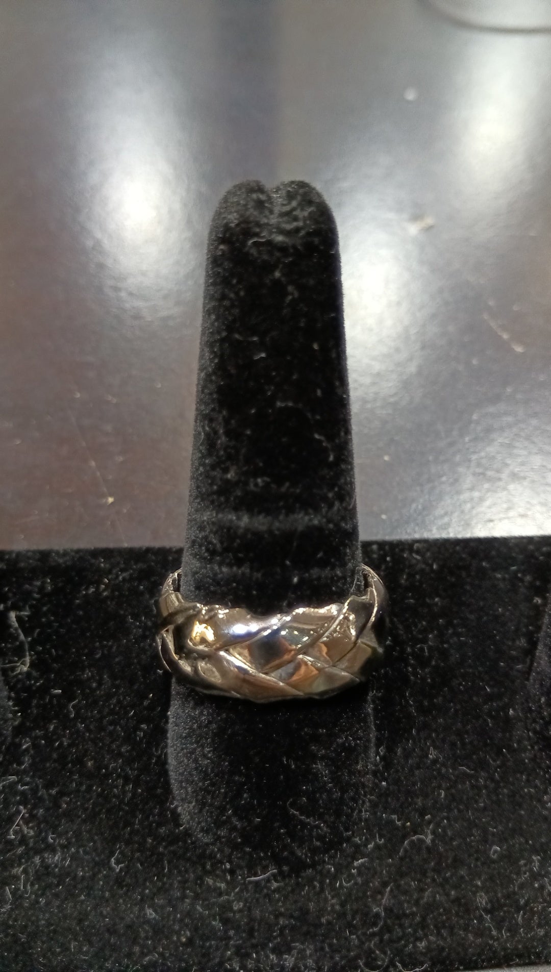 Sterling Silver 925 Men's Braided Band Ring – Size 11